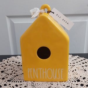 Rae Dunn Yellow Penthouse Birdhouse